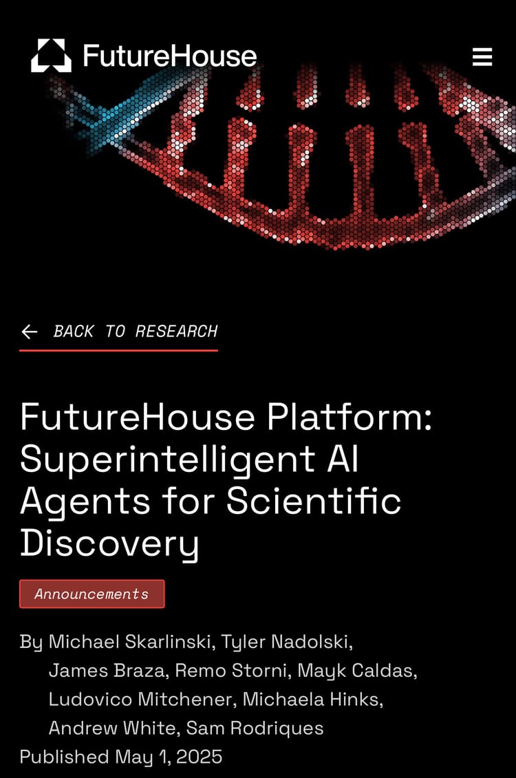Futurehouse - Research Grade AI Chatbots